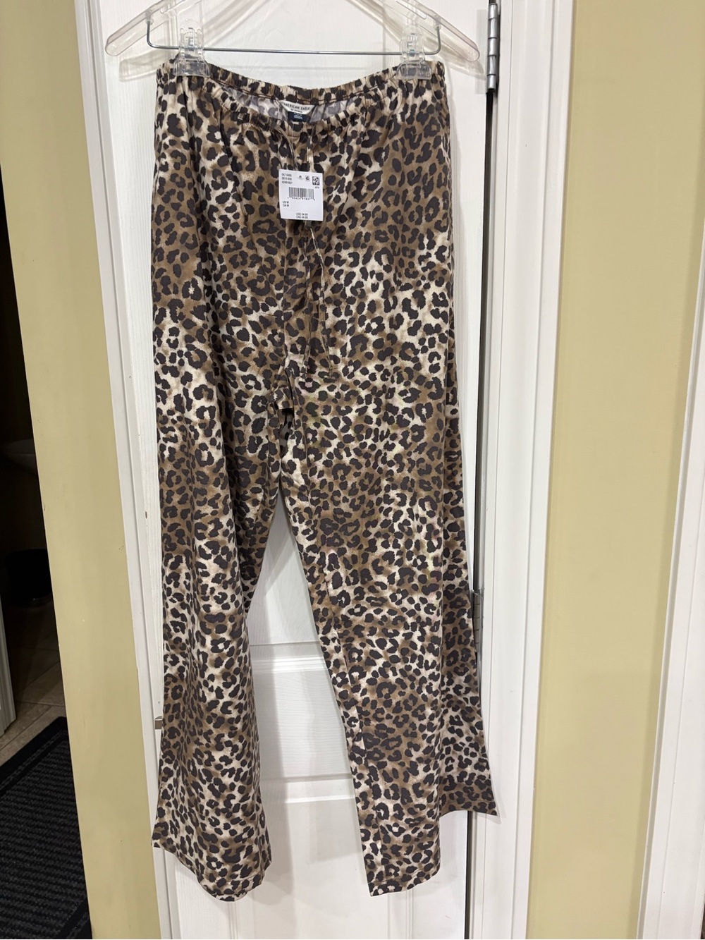 American Eagle Outfitters Leopard Print Pajama Pants - Brown/Black/Cream